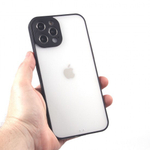 Чехол для iPhone 12 Pro Max, прозрачный, матовый, 0,5 мм, 012507 Синий