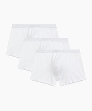Трусы мужские боксеры (3шт), Atlantic 3MH-011, белый