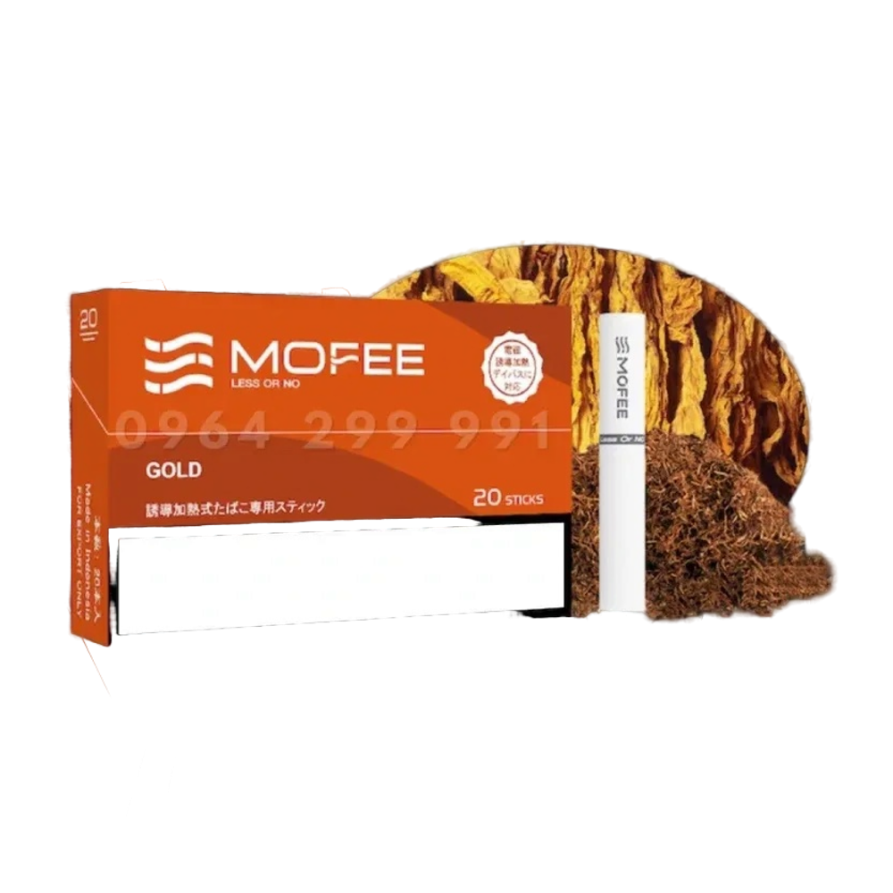 Стики Mofee Gold - терпкий табак (Япония) (блок - 10 пачек)