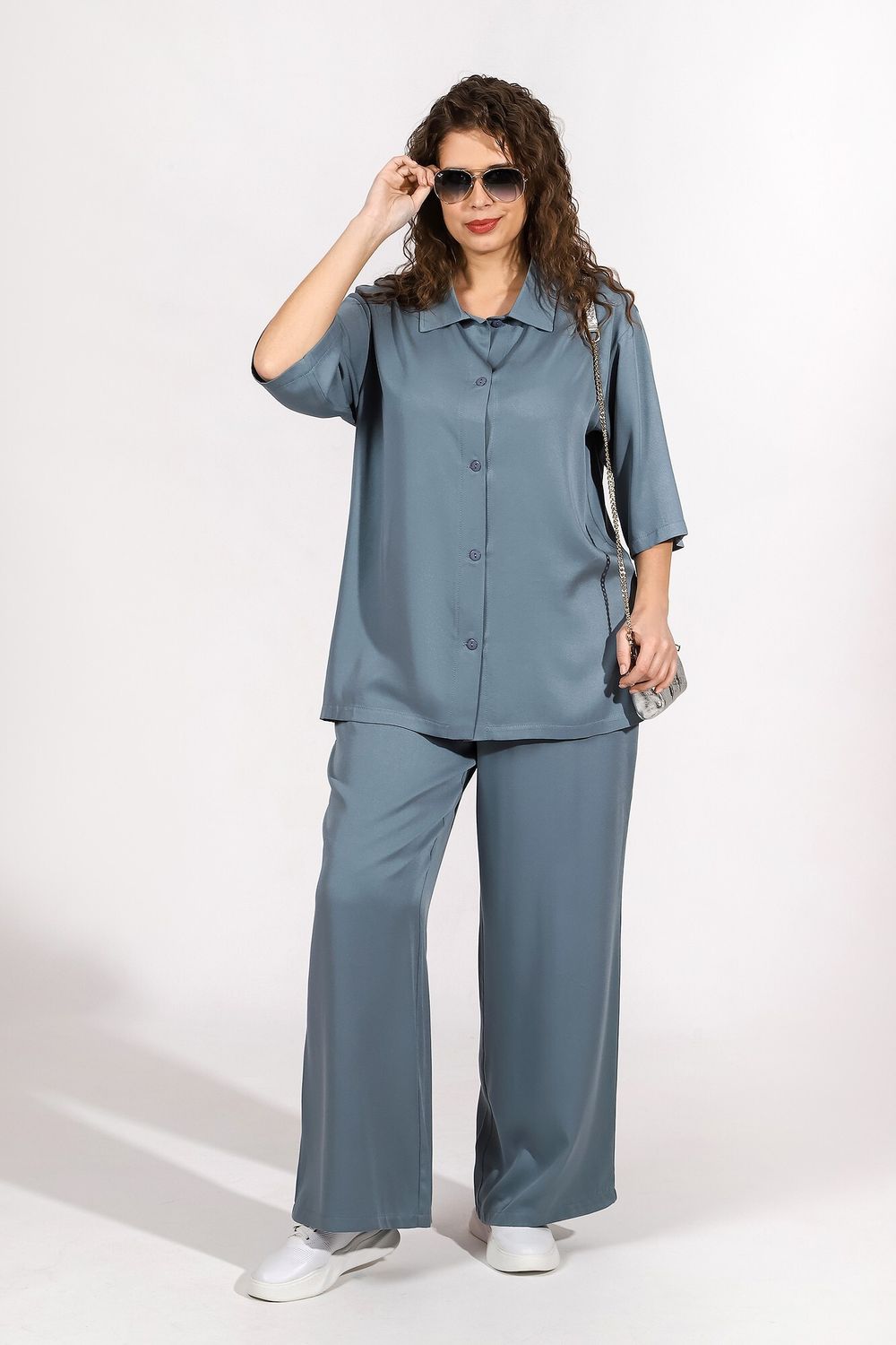 Костюм Лето Виотекс СЕРО-ЗЕЛЁНЫЙ