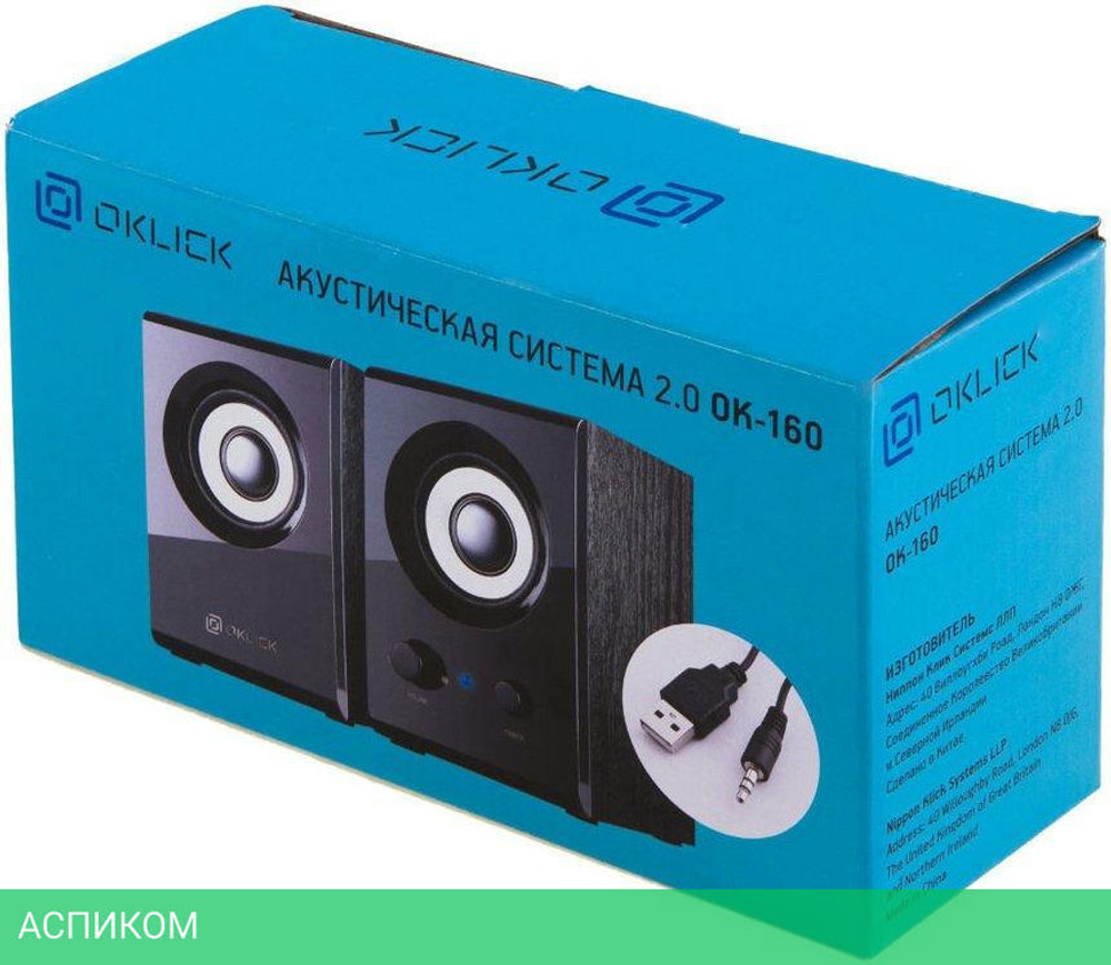 Акустика Oklick OK-160 черный (417559)