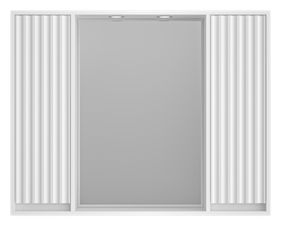 Зеркальный шкаф Brevita Balaton 100 (белый)