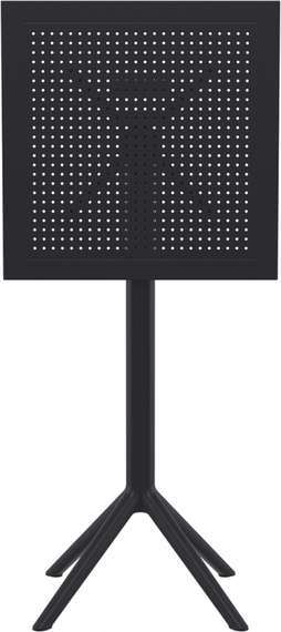 Стол пластиковый барный складной Sky Folding 60х60 черный