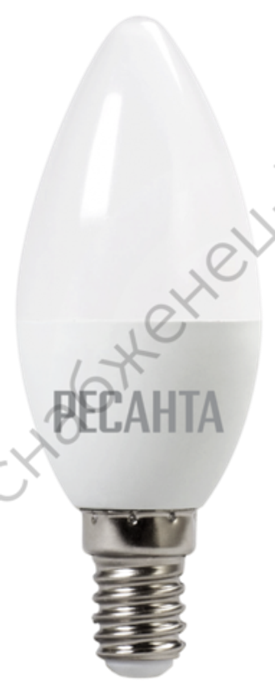 Лампа светодиодная РЕСАНТА LL-R-C37-6W-230-4K-E14