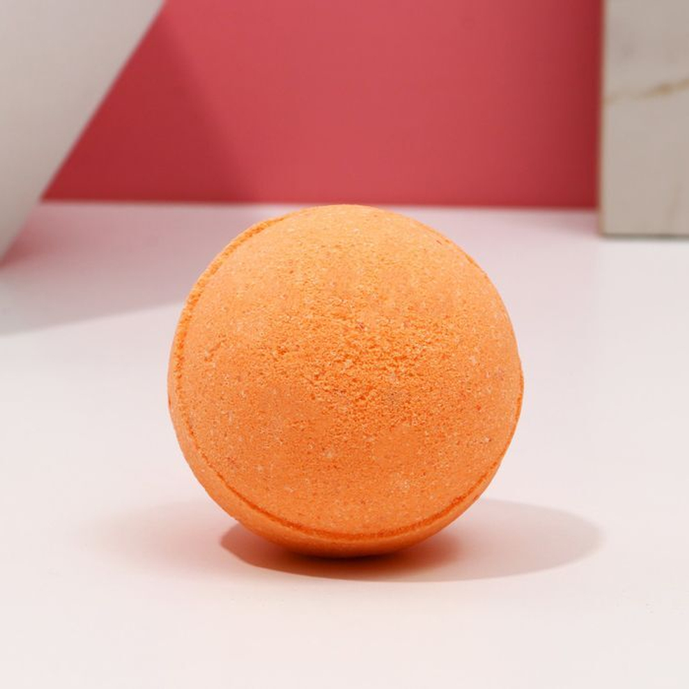 Бомбочка для ванны «Тепла» с ароматом апельсина и сливок - 130 гр.