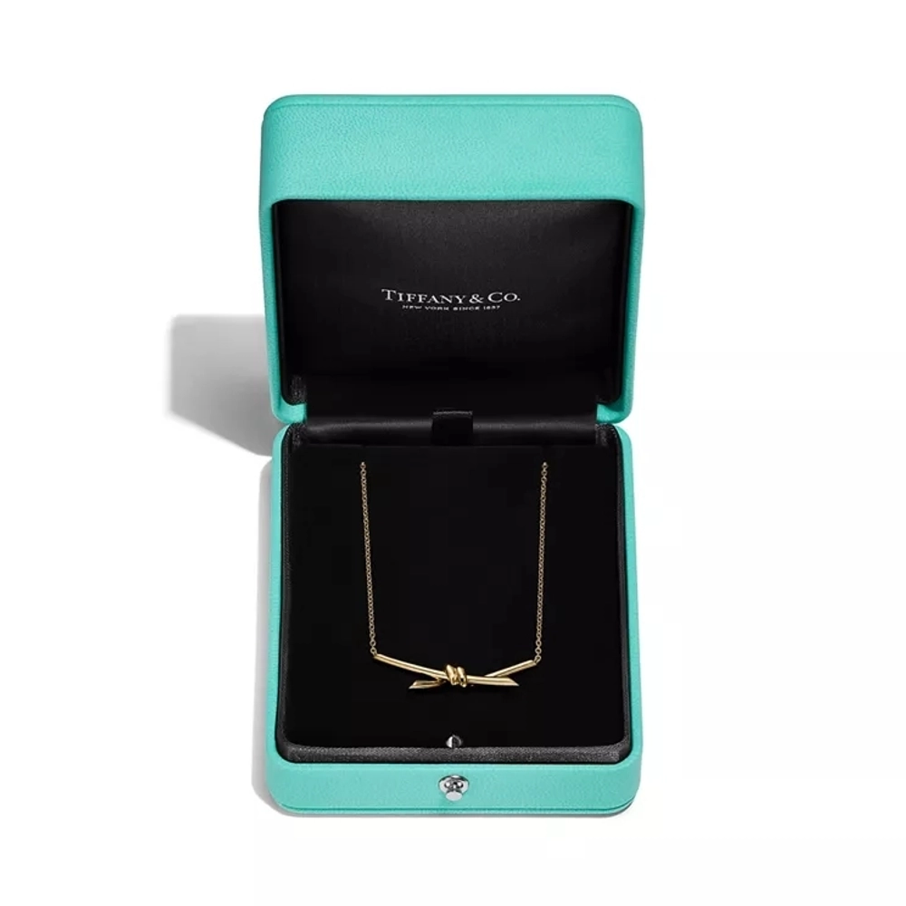 Подвеска из жёлтого золота, Tiffany 💠Knot. В наличии