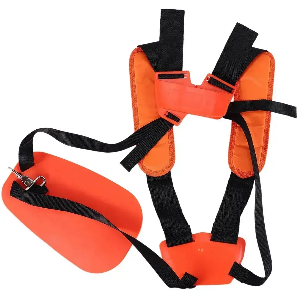 Двойной плечевой ремень для триммера для травы, кустореза, ремень, желтый