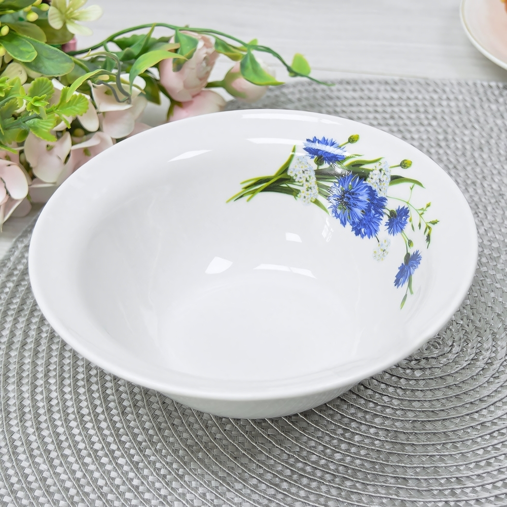 Миска 550мл форма Идиллия Васильки