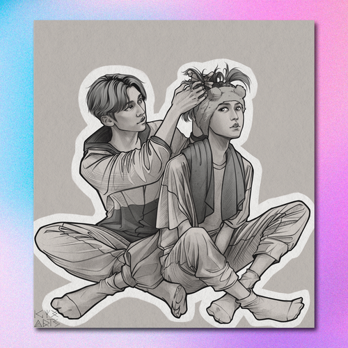 Арт принт / igyx_art / STRAY KIDS / Минсоны #7