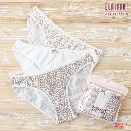 Трусики женские DOMINANT 35000-208, BIKINI, 3 шт. в уп.