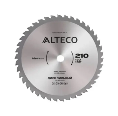 Диск пильный по металлу ALTECO 210x30x42T 83052