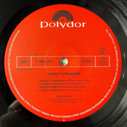 Винтажная виниловая пластинка LP Deep Purple Perfect Strangers (Japan 1984) (Obi) Wasted Sunsets 25MM 0401