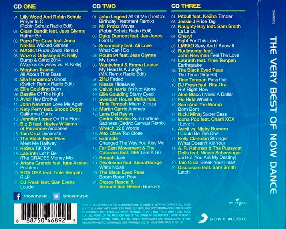 Сборник / The Very Best Of Now Dance (3CD)