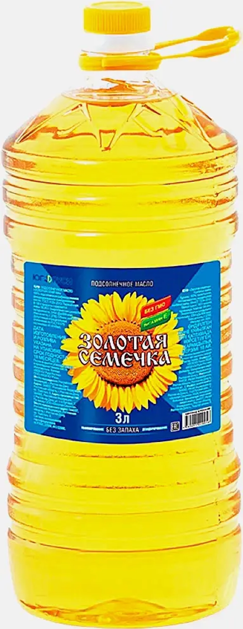 Масло подсолнечное Золотая cемечка рафинированное дезодорированное 3л