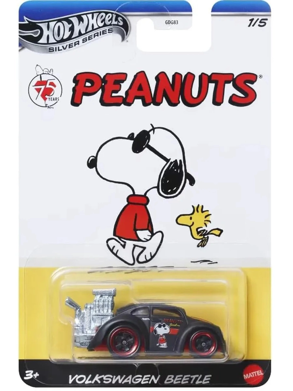 Машинка Хот Вилс Peanuts Volkswagen Beetle GDG83 JCB81
