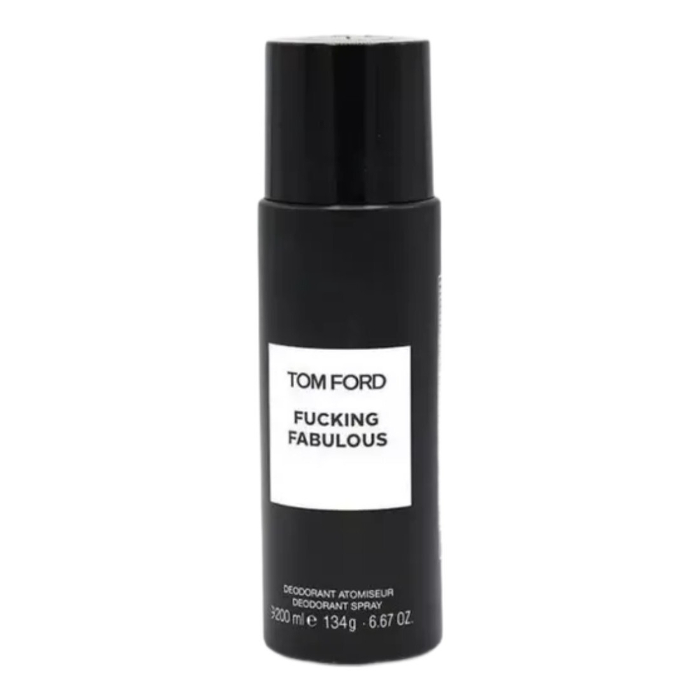 TOM FORD Fucking Fabulous perfumed deo 200ml homme, мужской дезодорант‑аналог в элегантном дизайне на нейтральном фоне.
