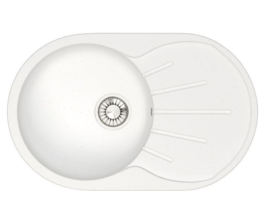 Кухонная мойка GLANZ J110-G31 730х450мм Белый лёд