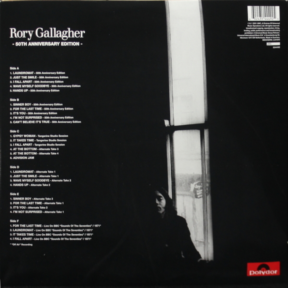 Rory Gallagher / Rory Gallagher (50th Anniversary Edition)(3LP)
