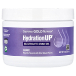 California Gold Nutrition, HydrationUP®, смесь для приготовления электролитического напитка с кальцием, калием, витамином C и витамином E, со вкусом винограда, 227 г (8 унций)