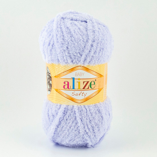 ALIZE "SOFTY" 100% Микрополиэстер, 50 гр., 115 м, Нежная сирень