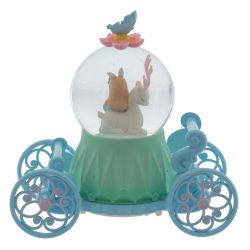 GAEM Фигурка декор "Девочка с оленем" в стекл шаре (муз, подсвет, вьюга, 2xAAA н/п), D8, L17 W9 H17 см