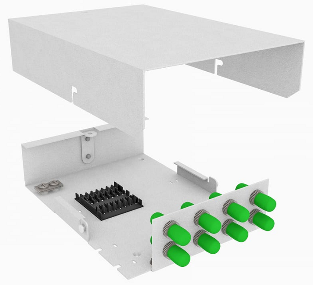 Кросс оптический настенный  TopLAN КРНМ-Top-08ST/A-OS2-GY