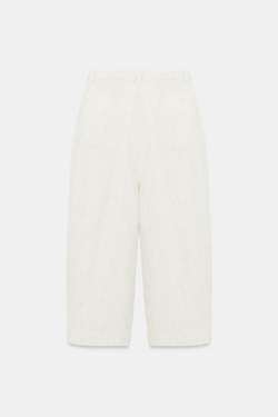 ZARA БРЮКИ BARREL В ПОЛОСКУ — ZW COLLECTION, ПОЛОСКИ