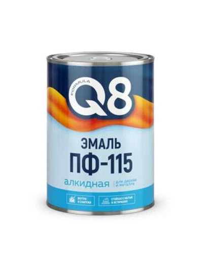 Эмаль Formula Q8 ПФ-115, черная, 0,9 кг