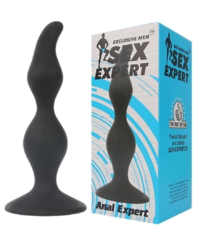 Втулка анальная черная Anal Expert 11 см