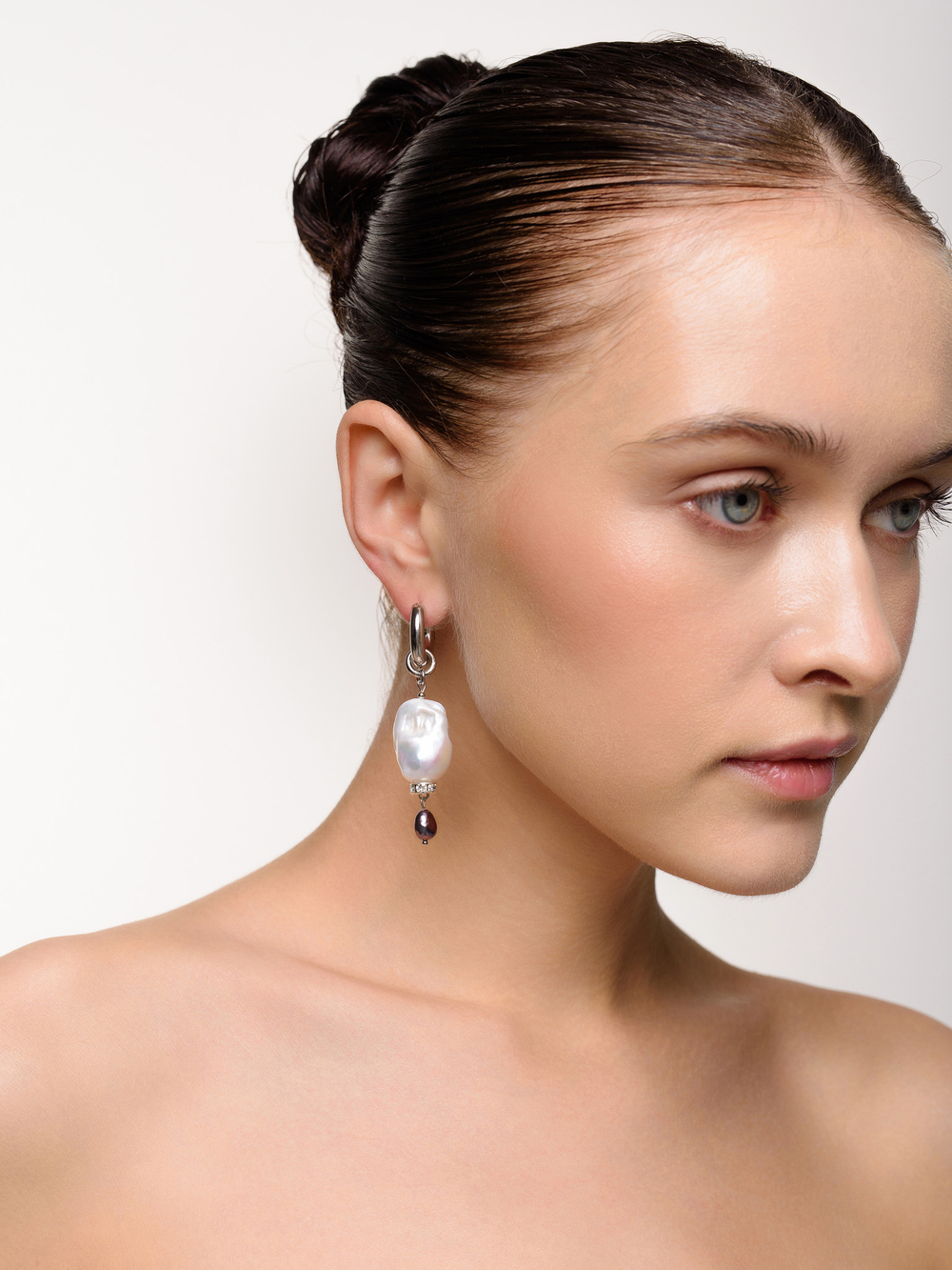 Серьги "Petrol Drop" Silver