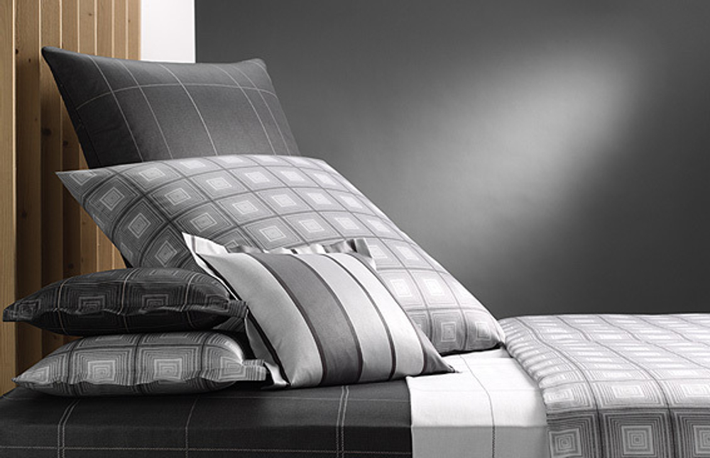 Наволочка 35x40 Elegante Prisma серая