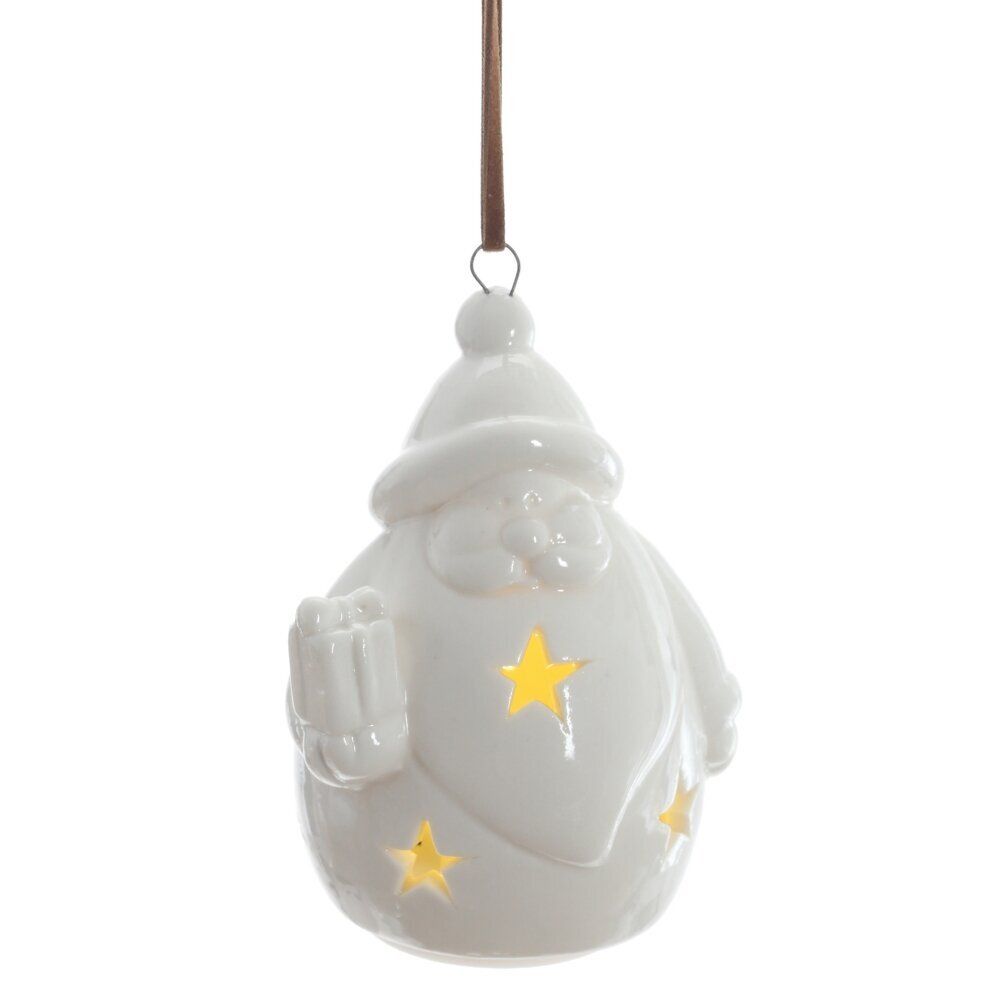 GAEM Фигурка декоративная подвесная "Снеговик/Санта" с подсветкой (2хLR44), L5 W5 H8 см, 2в.