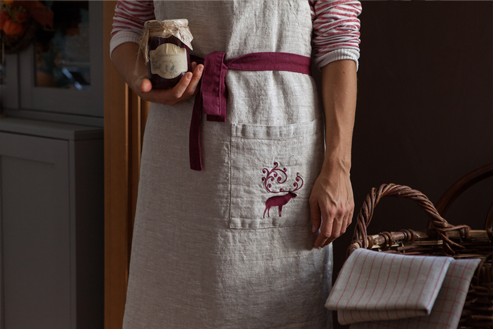 Фартук в мешочке 90х65 Luxberry Олень натуральный