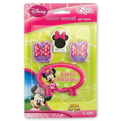 РАСПРОДАЖА Свечи д/торта Disney Минни Маус 4шт/А