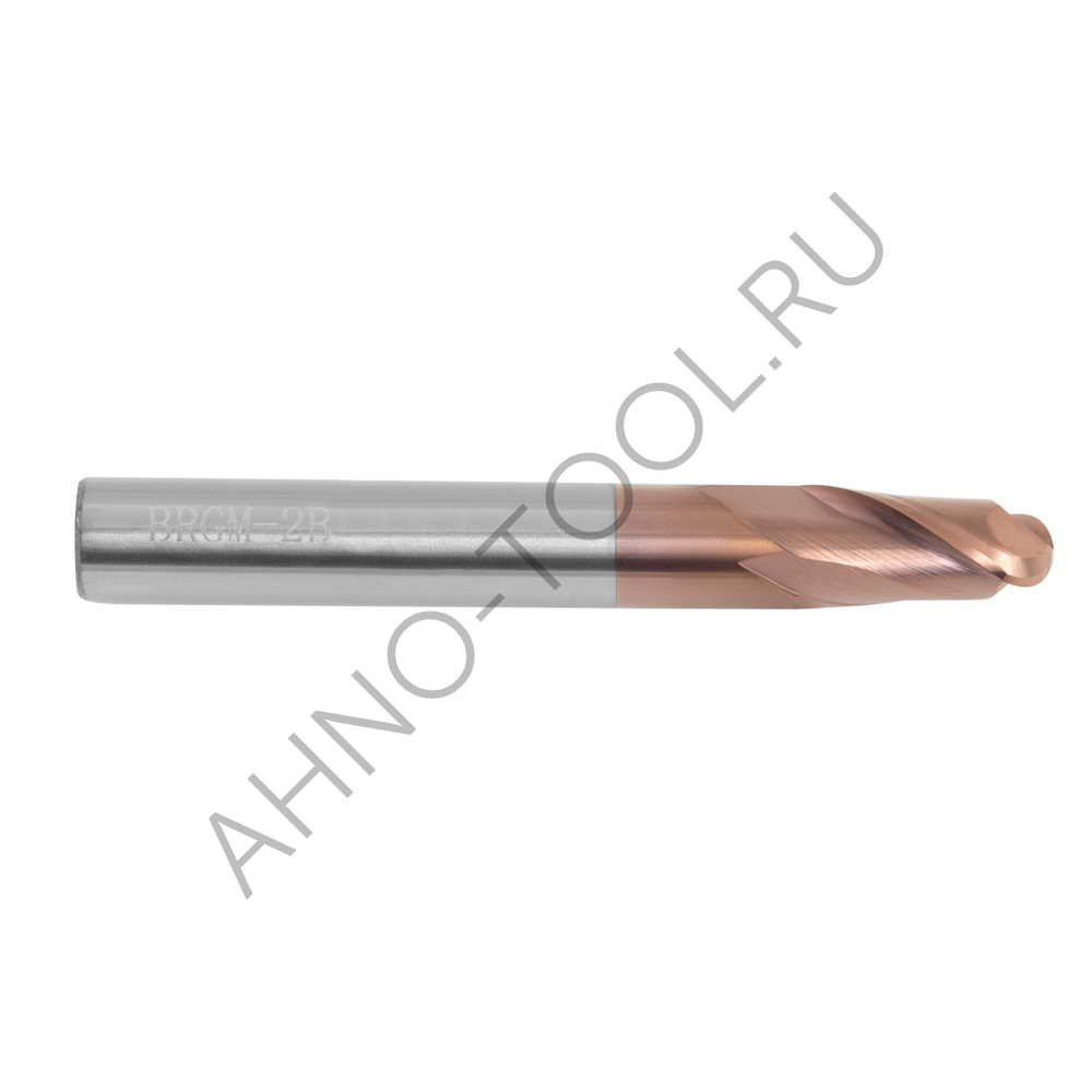 Фреза монолитная твердосплавная BRGM-2B-R2.5 HRC55 AHNO