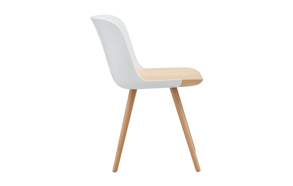 Стул DC-S097A белый/бук