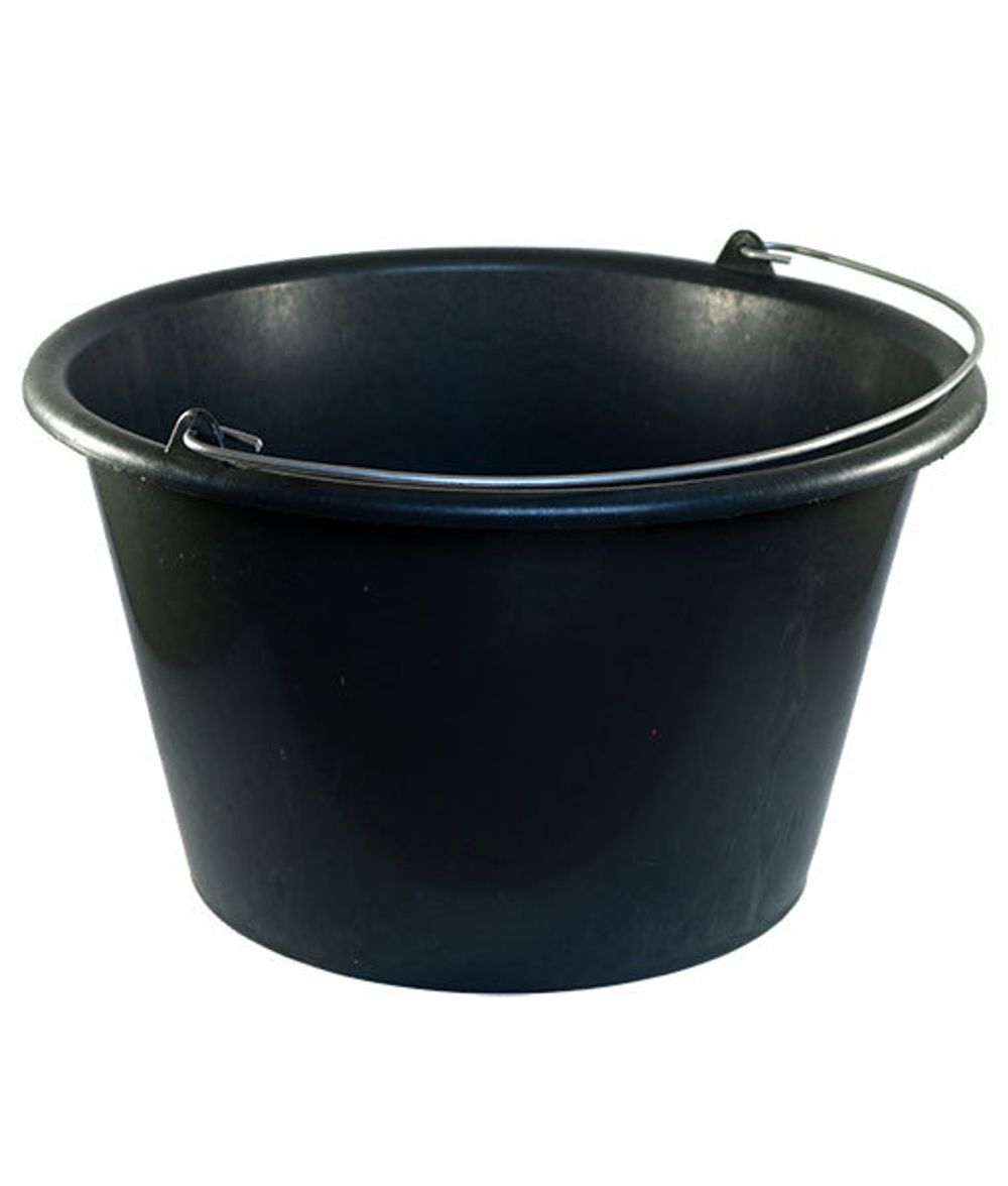 Ведро строительное черное 16л, арт. 04316