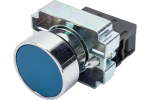 Кнопка управления LAY5-BA61 без подсветки синяя 1з IEK
