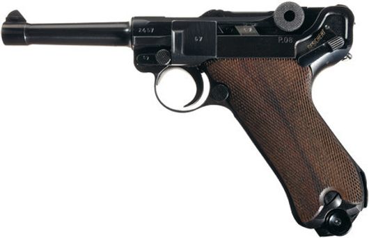 Пистолет Luger P08 Парабеллум СХП оригинал охолощенный