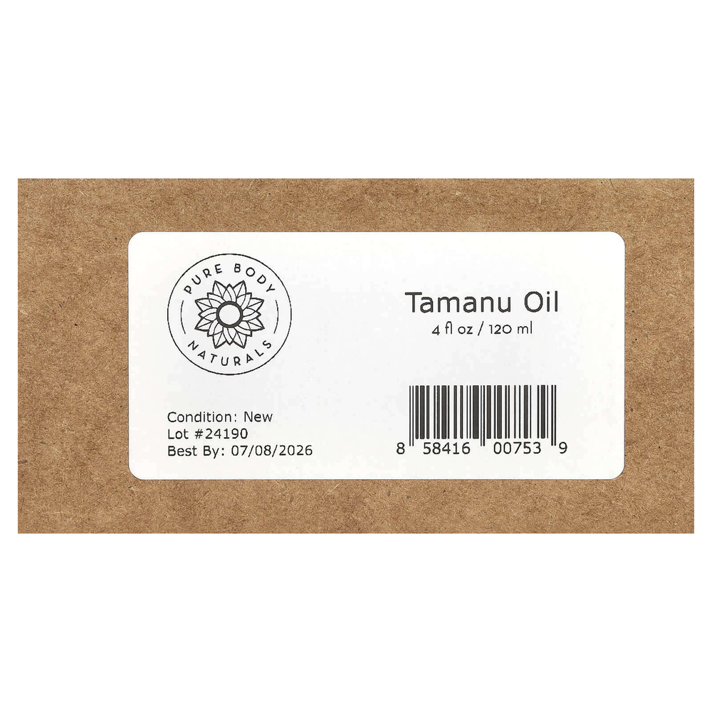 Pure Body Naturals, Масло таману для ночного чуда, 120 мл (4 жидк. Унции)