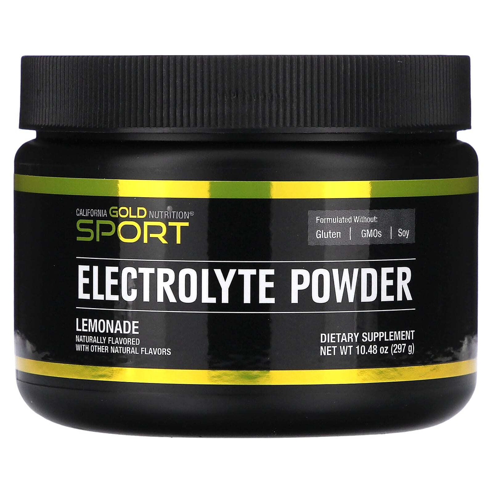 California Gold Nutrition, Sport, электролитный напиток в порошке, со вкусом натурального лимонада, 297 г (10,48 унции)