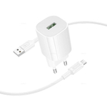 Зарядное устройство на Micro QC3.0 Borofone BA102A (white)