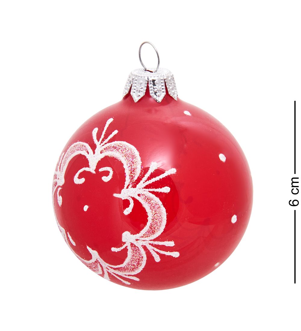 Элита НФШ-1378/1 Набор ел.украшений Шар 3шт «Снежинка» 65 мм