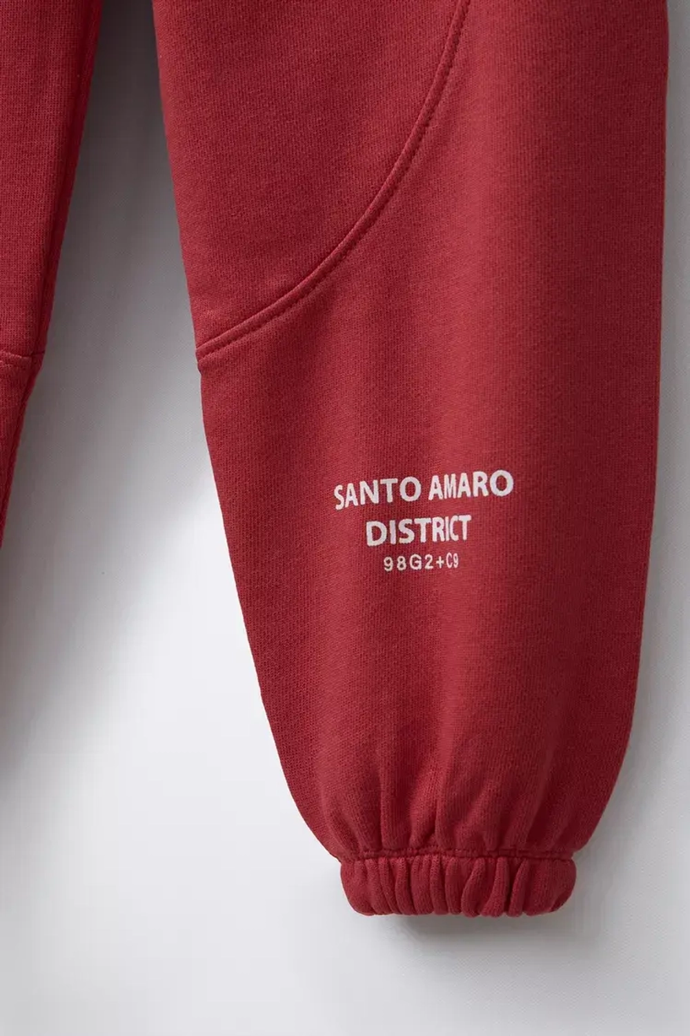 ZARA БРЮКИ-ДЖОГГЕРЫ С НАШИВКОЙ, КРАСНЫЙ