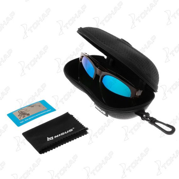 Очки поляризационные в жест.чехле (N-OP-TF2038-B) Nisus