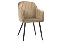 Стул на металлокаркасе Slam dark beige