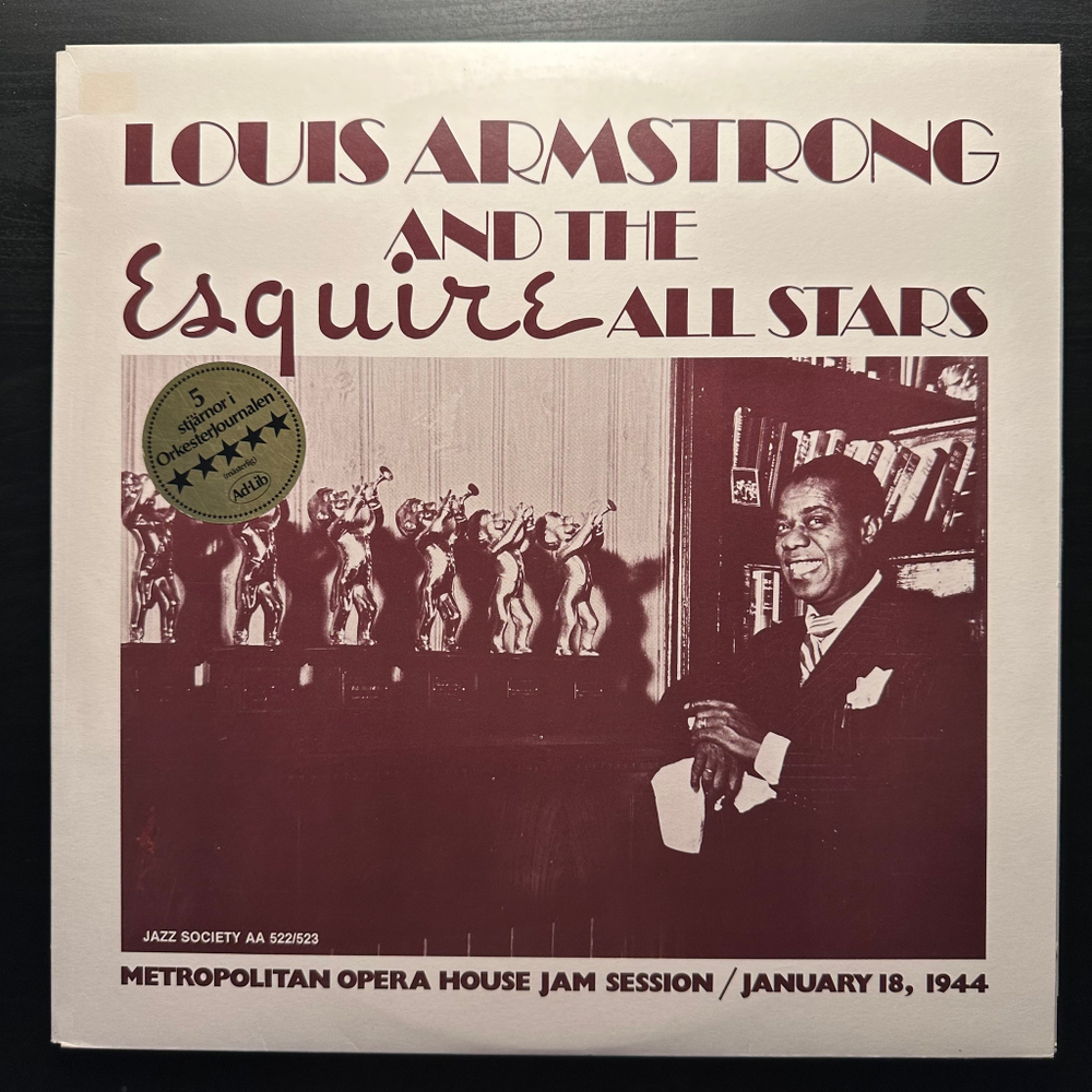Louis Armstrong And The Esquire All Stars - Metropolitan Opera House Jam Session January 18, 1944 2LP (Швеция)