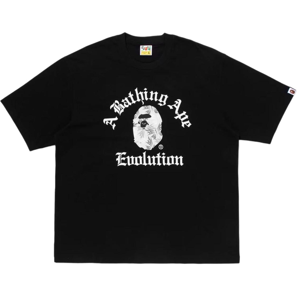 A Bathing Ape Bathing Ape Футболка Logo Pattern Regular Sleeve Bap Ss26 030