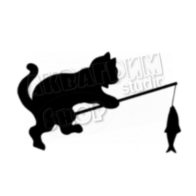 Трафарет для блеск тату "Кошка №4