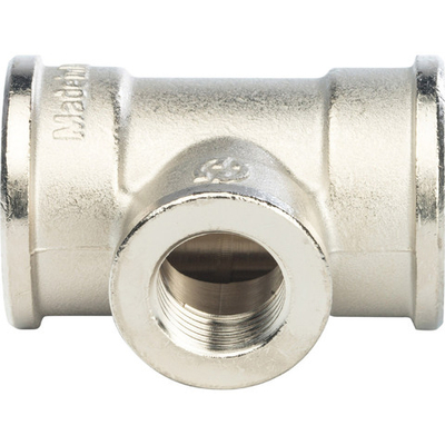 Тройник переходной STOUT ВВ 1"Х1/2"Х1" никель